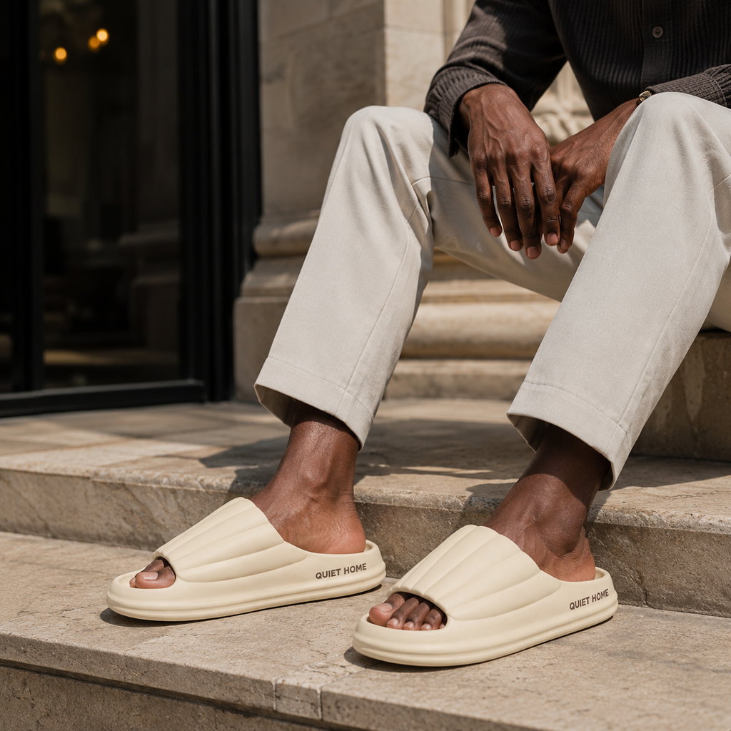 Sandales Hommes Confortables Beige