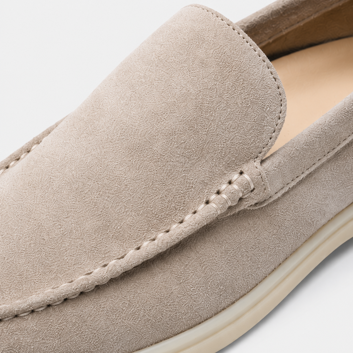 Mocassin Homme Daim Beige