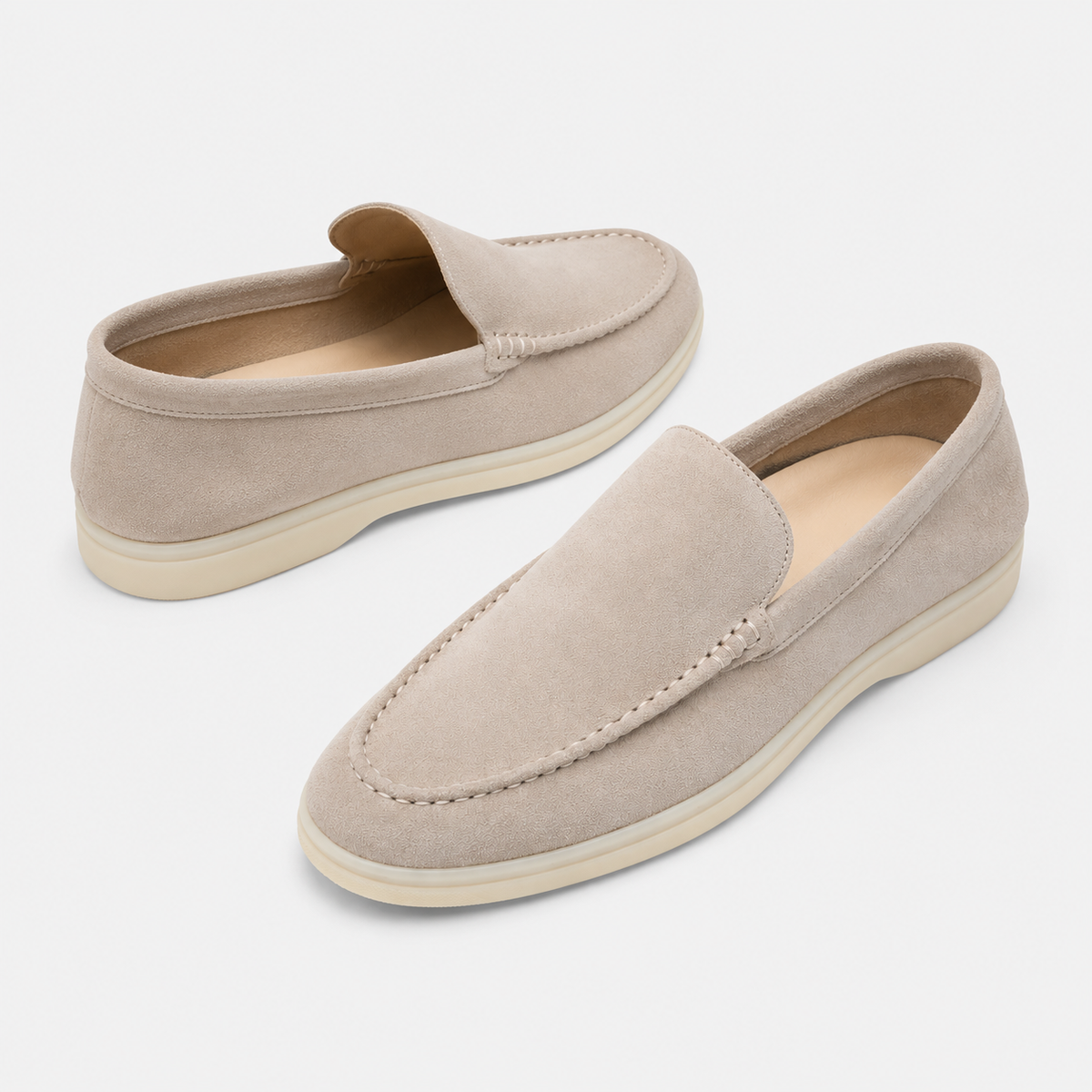 Mocassin Homme Daim Beige