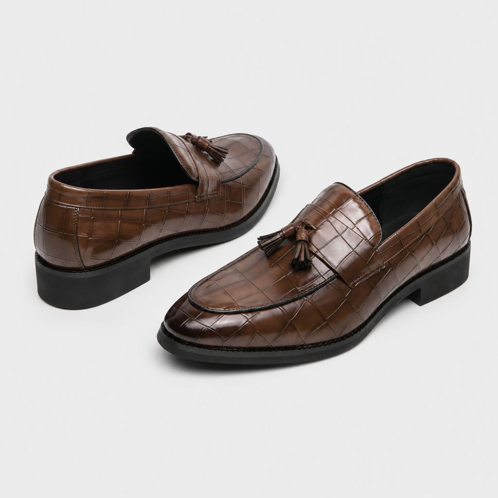 Mocassin À Gland Croco