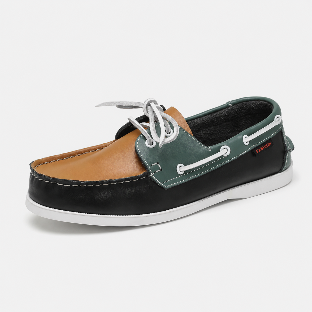 Mocassin Bateau Homme En Cuir