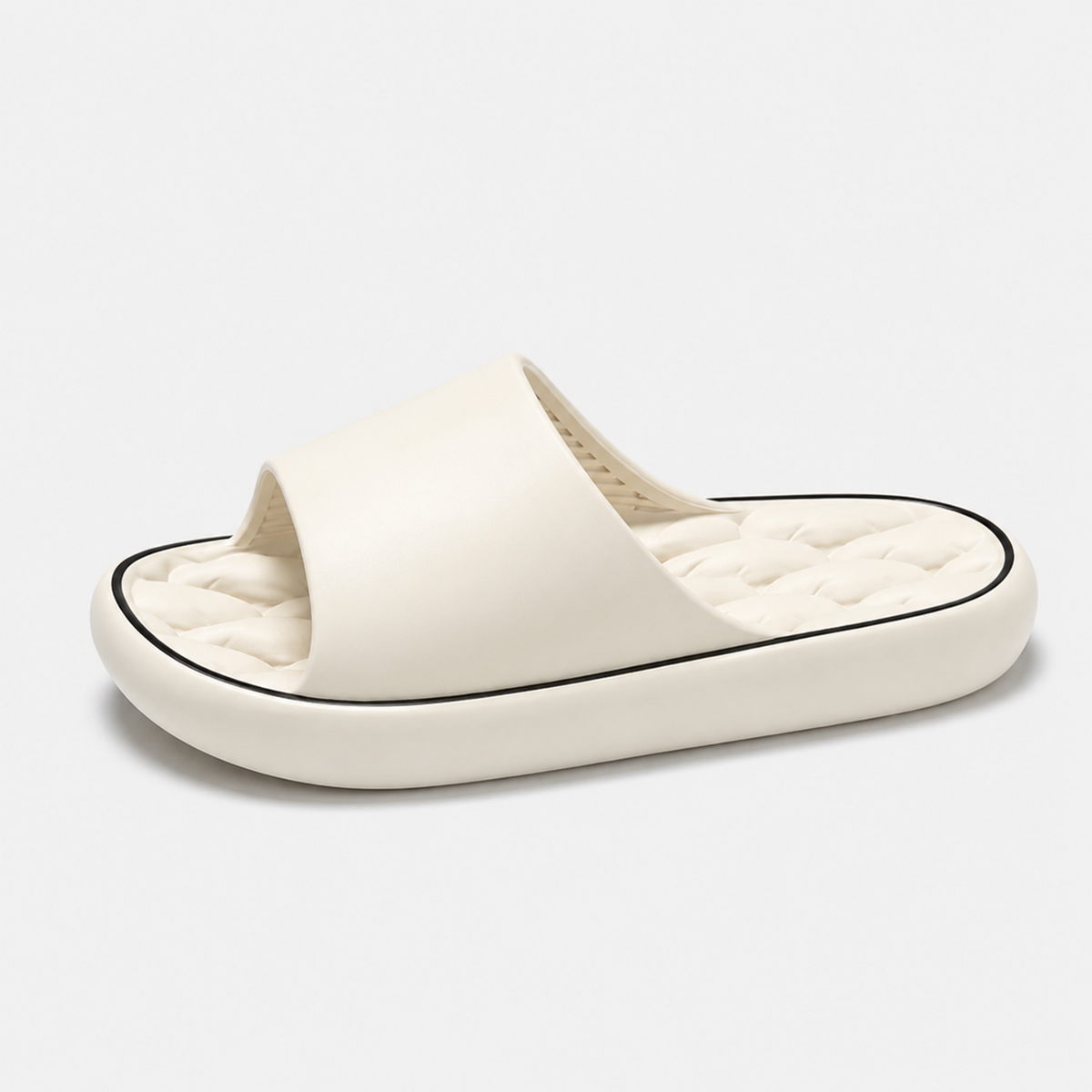 Sandale Homme Confort Été Plastique Blanc Cassé