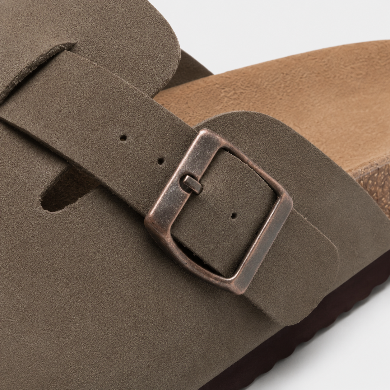 Sandale Homme Confort Été Vert Kaki Vieilli