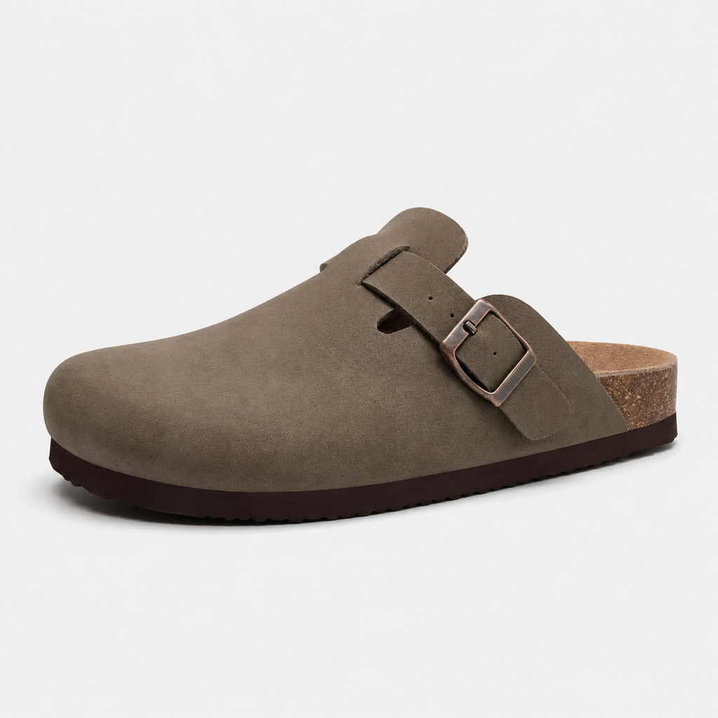 Sandale Homme Confort Été Vert Kaki Vieilli