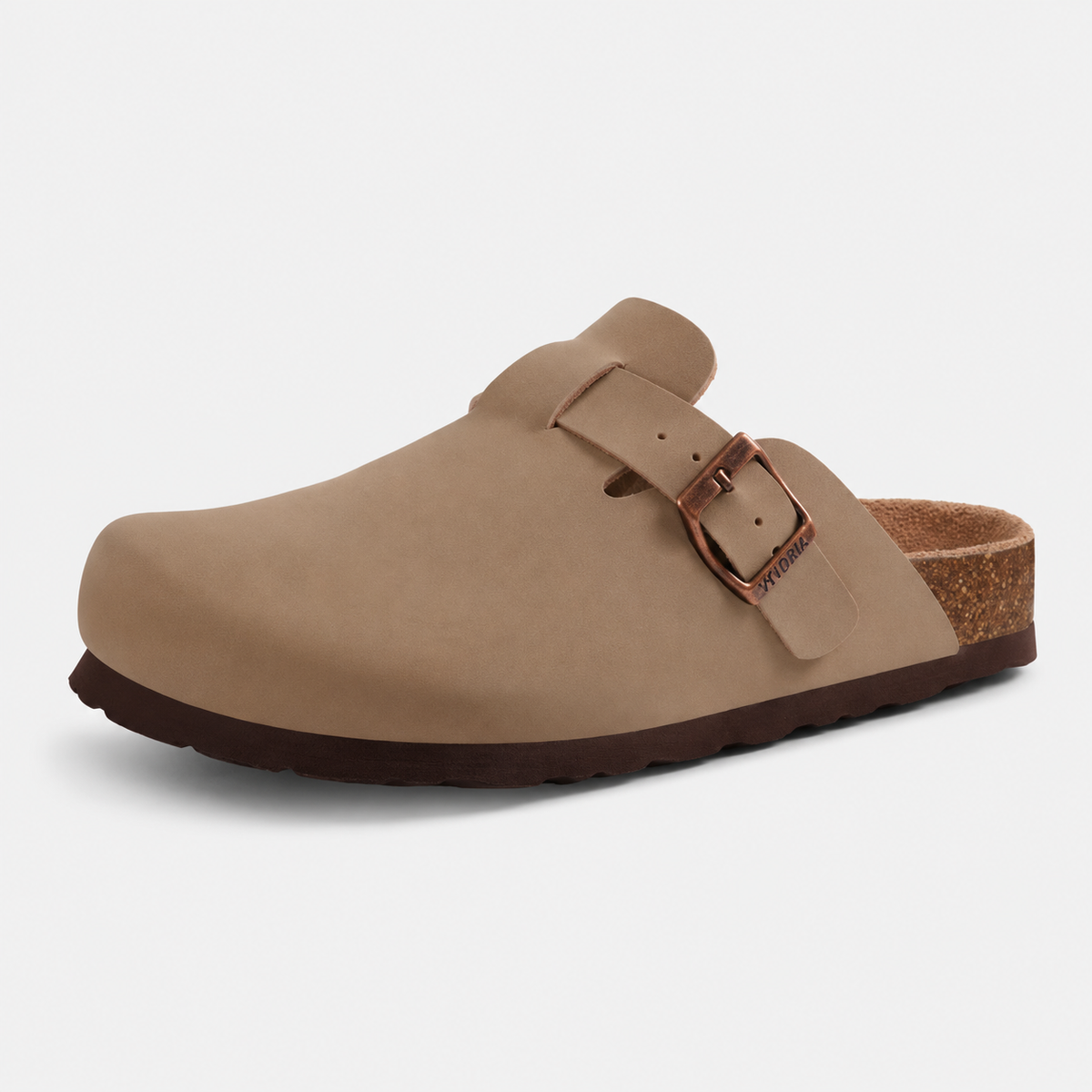 Sandale Homme Confort Été Beige Sable à Boucle Ajustable