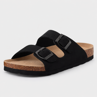 Sandale Daim Confort Double Boucle