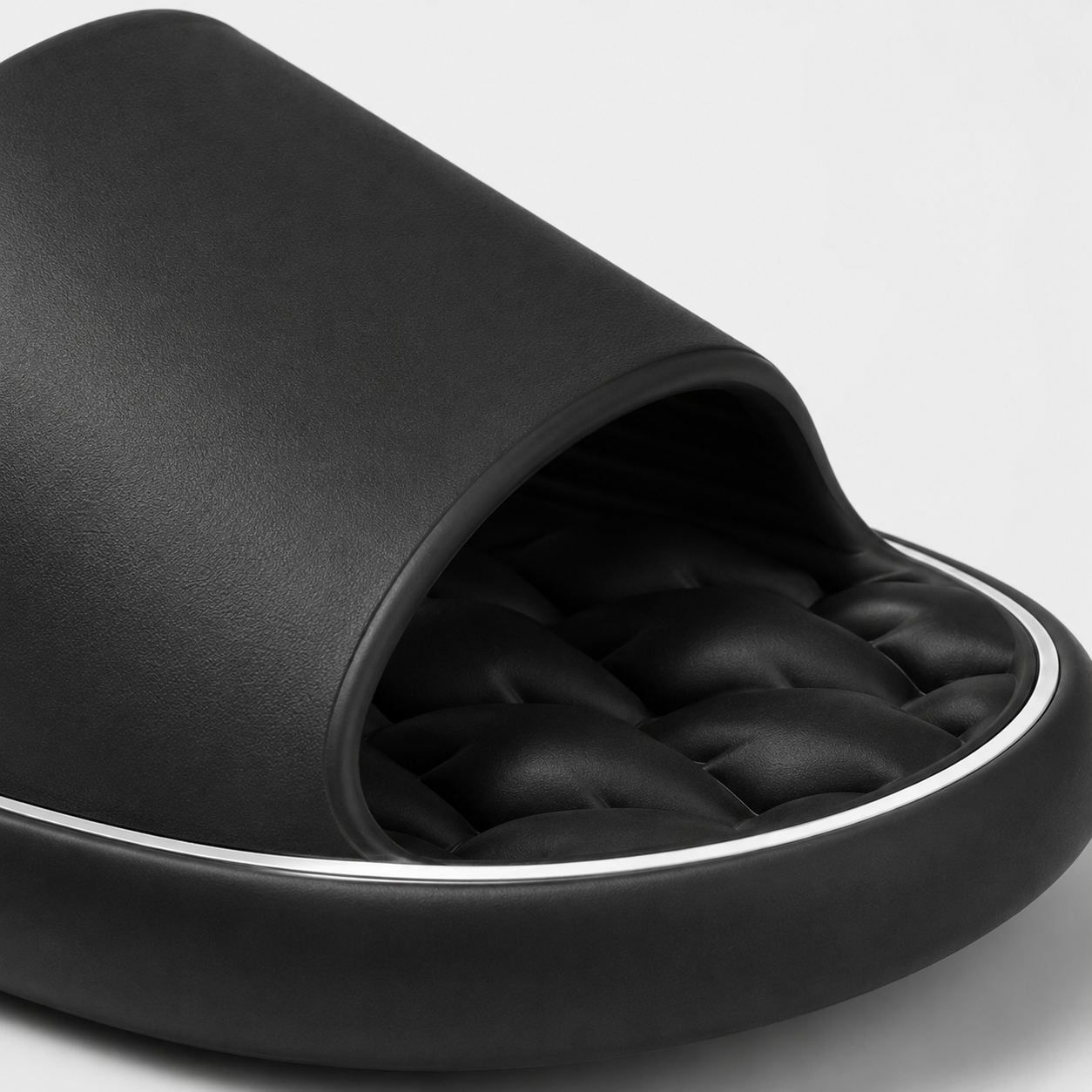 Sandale Homme Plastique Confort Noir