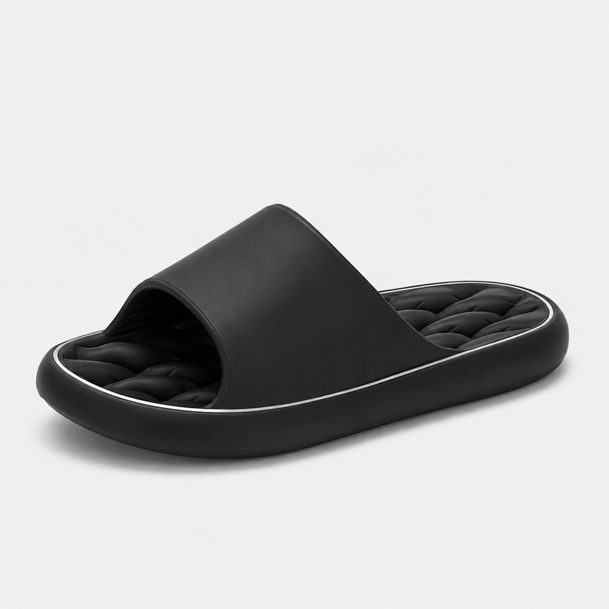 Sandale Homme Plastique Confort Noir