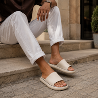 Sandale Ultra Confortable Homme Beige