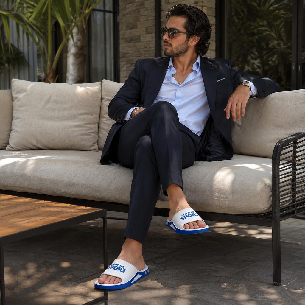 Sandale d'Été Homme Blanc