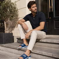 Sandale d'Été Homme Bleu
