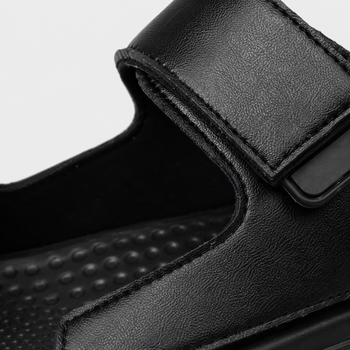 Sandales Homme Cuir Confort noir