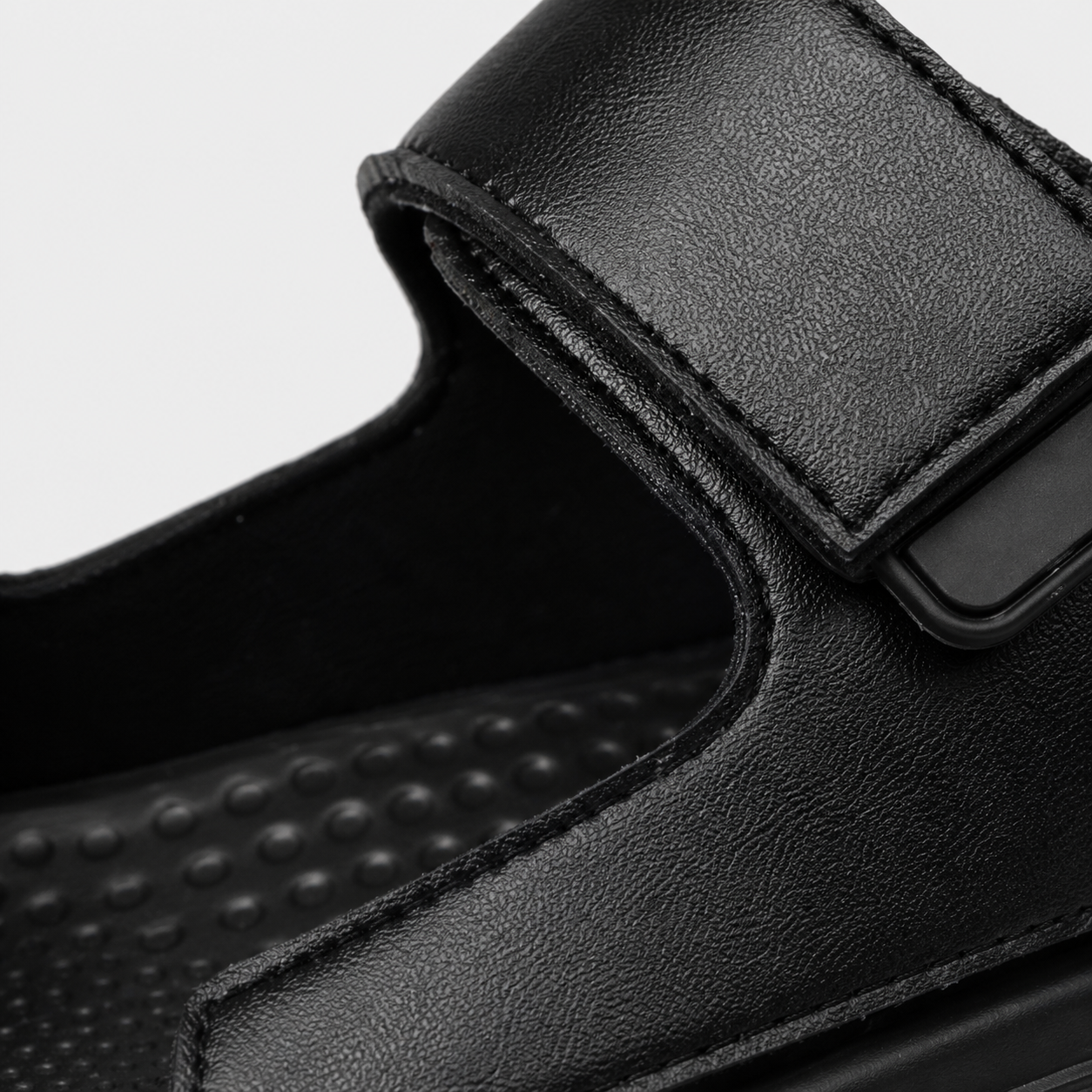 Sandales Homme Cuir Confort noir