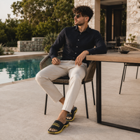 Sandales Noir De Plage En Plastique Homme