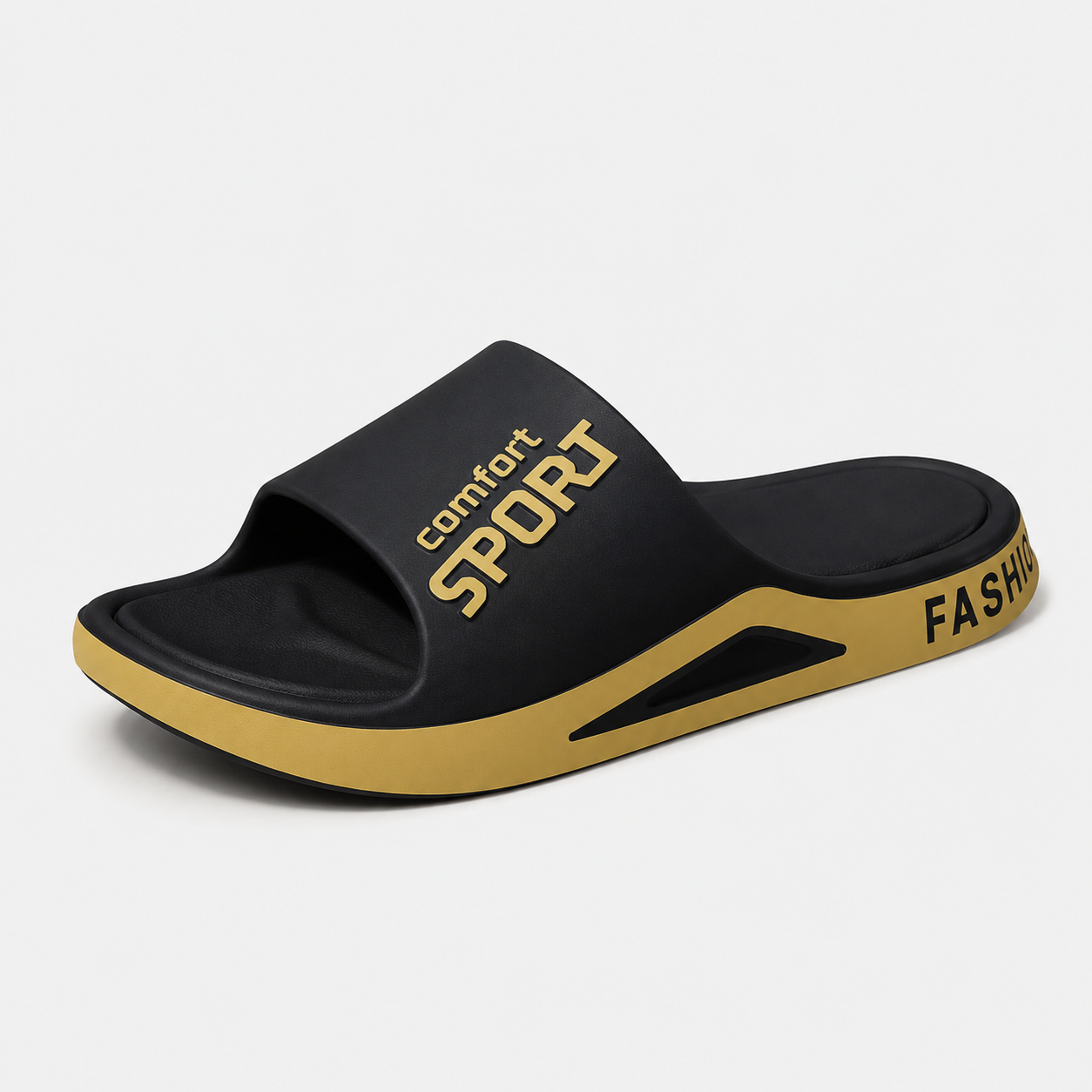 Sandales Noir De Plage En Plastique Homme