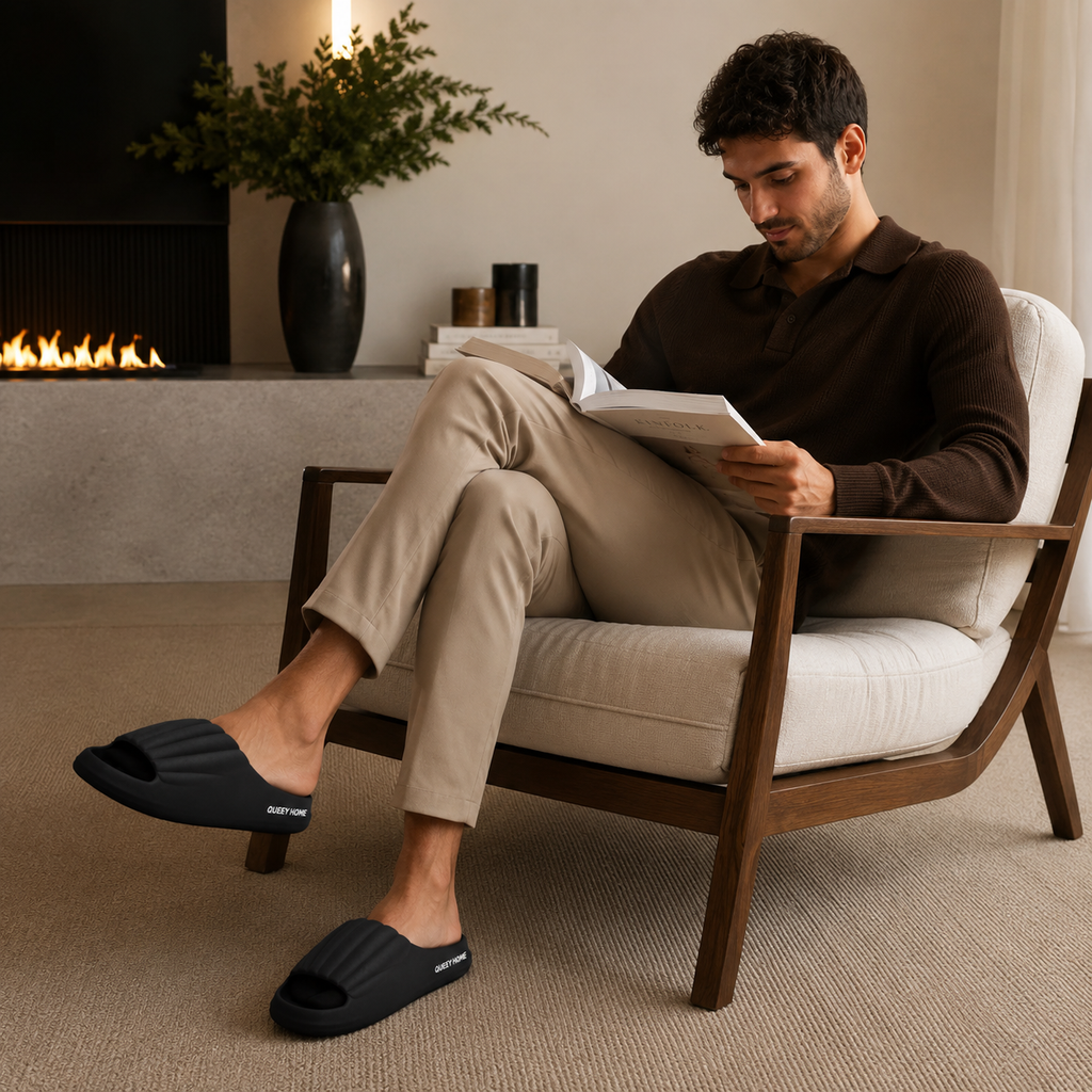 Sandale Homme Confortable Noir