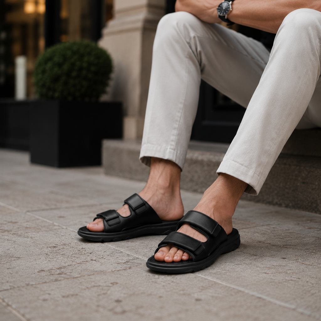 Sandales De Marche Homme Cuir