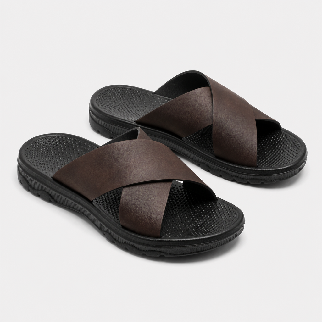 Sandale De Marche Confortable Marron