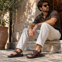 Sandales De Marche Hommes Marron