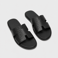 Sandale De Ville Homme Noir