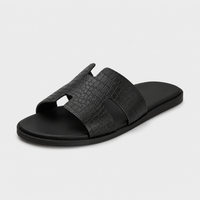 Sandale De Ville Homme Noir