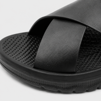 Sandales Ouvertes Homme Noir