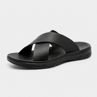 Sandales Ouvertes Homme Noir