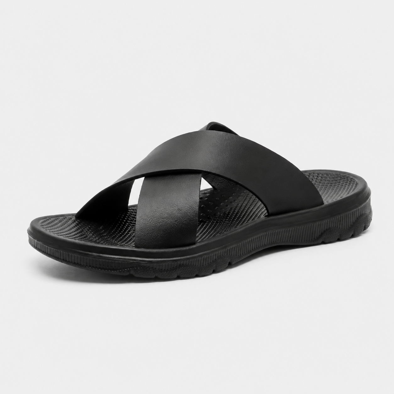 Sandales Ouvertes Homme Noir
