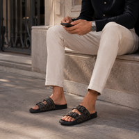 Sandales Homme De Luxe Noir