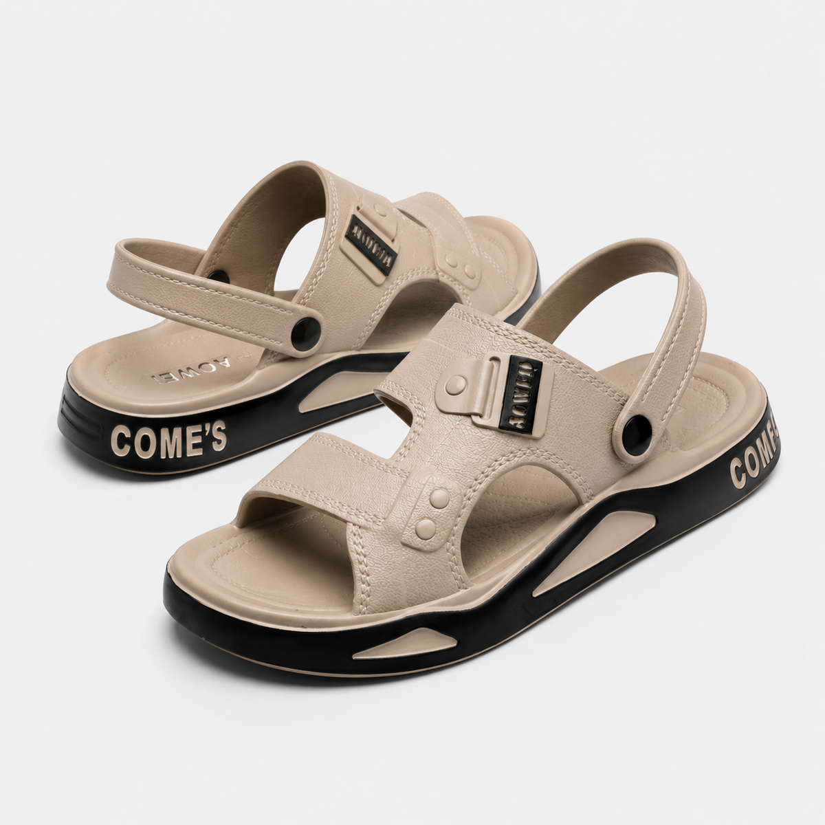 Sandales Homme De Randonnée Beige