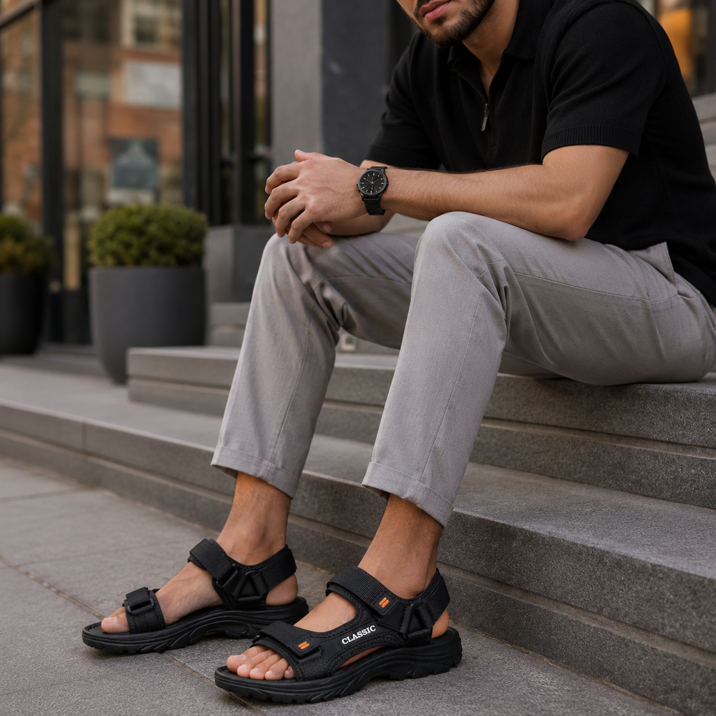 Sandales De Randonnées Homme Noir