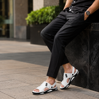 Sandales Homme De Randonnée Blanc