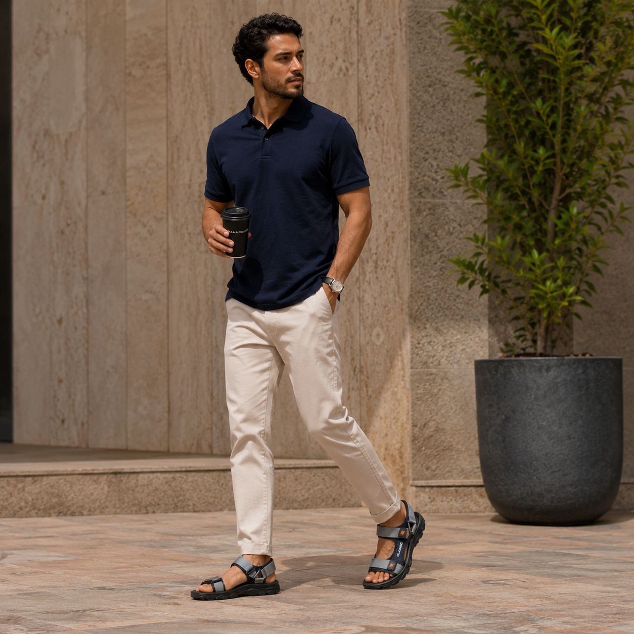 Sandales De Randonnées Homme Gris