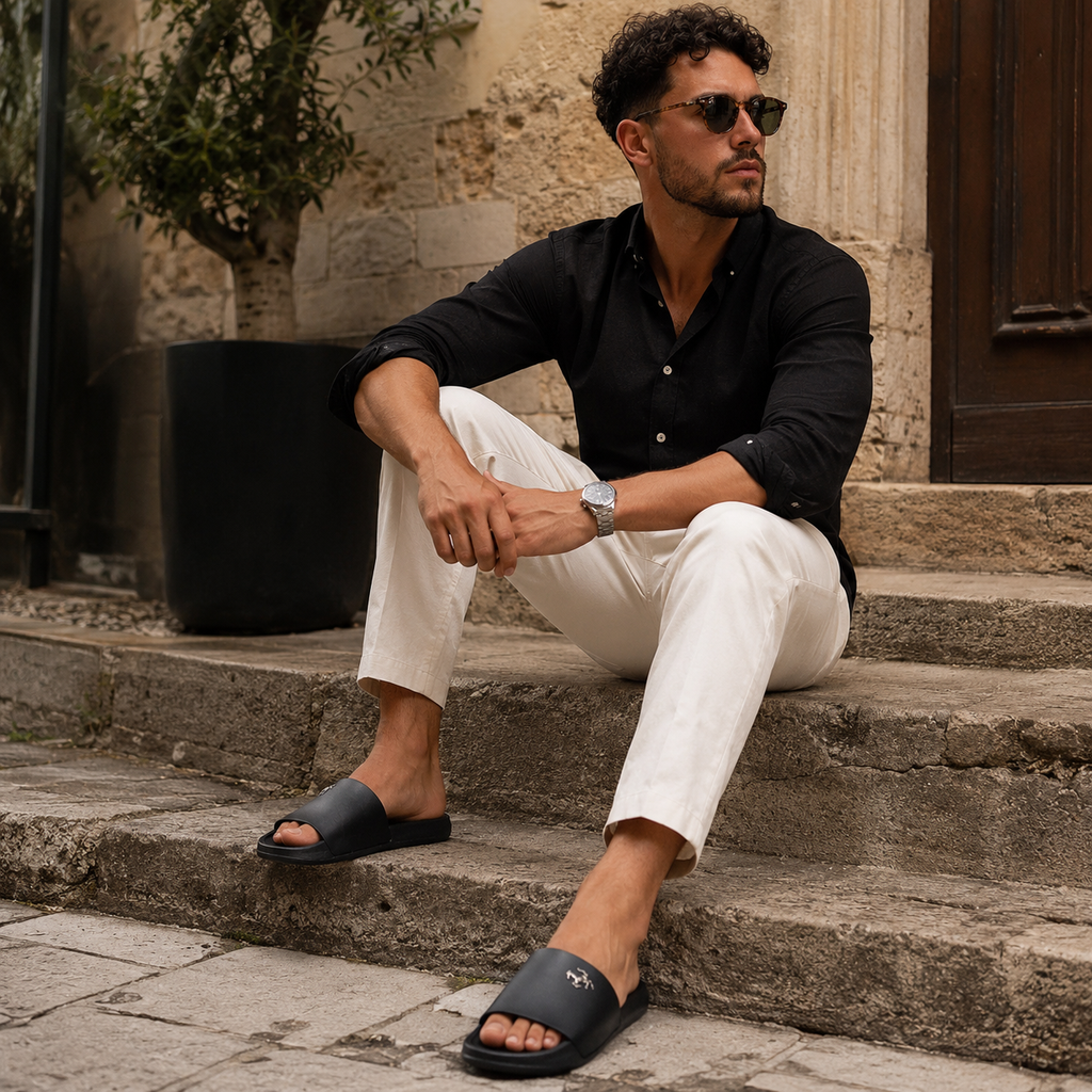 Sandale De Piscine Homme Noir