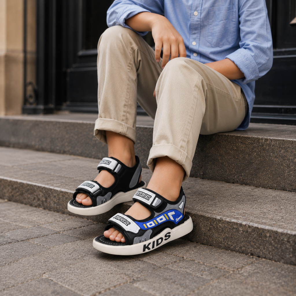 Sandales Petit Garcon Bleu