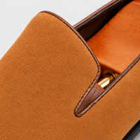 Mocassins Homme en Daim Premium Camel