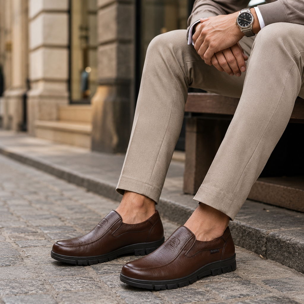 Mocassin Homme En Cuir Souple