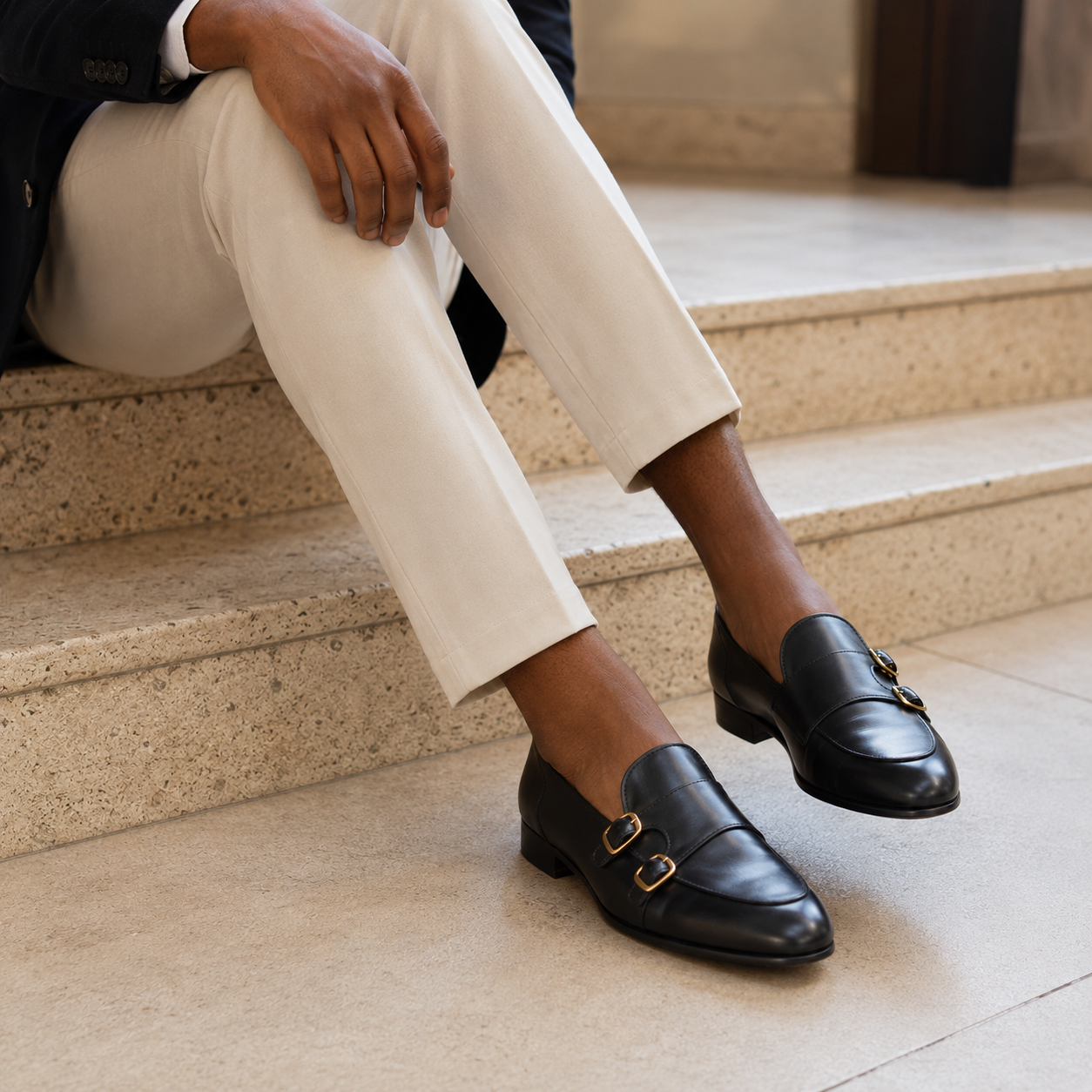 Mocassin Double Boucle Homme