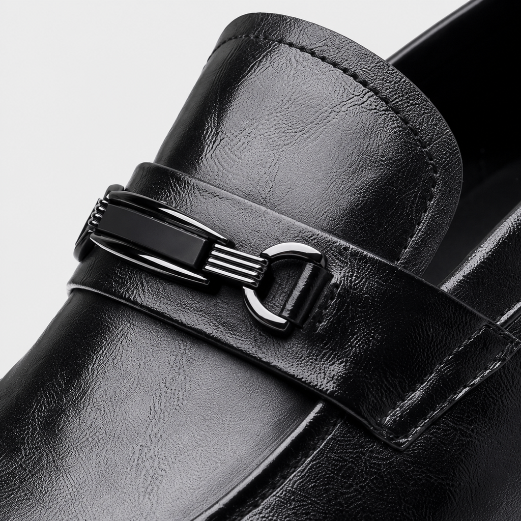 Mocassin Homme Noir Brillant