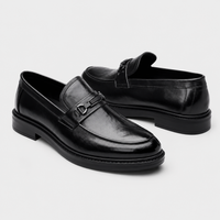 Mocassin Homme Noir Brillant