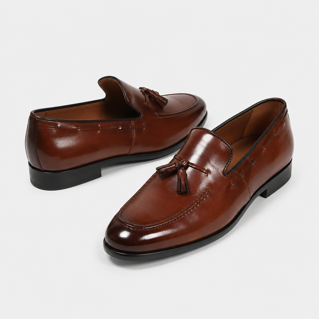 Mocassin À Gland Homme Marron