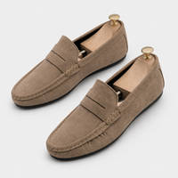 Mocassin Beige Daim Homme
