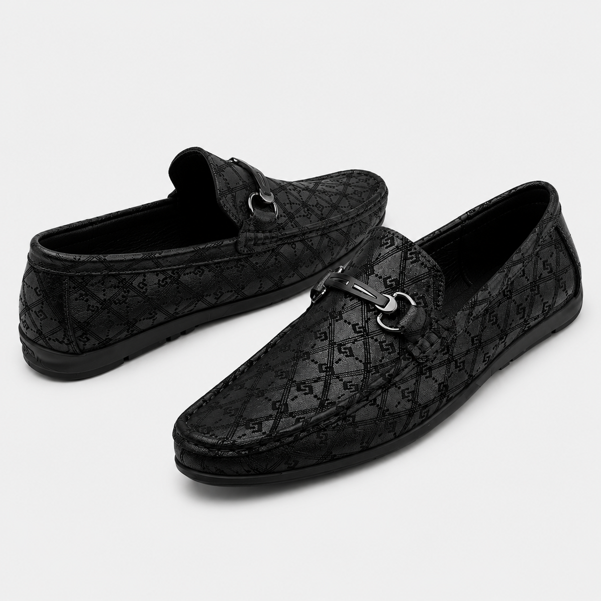 Mocassins En Cuir Noir Luxe Pour Homme