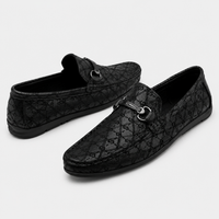 Mocassins En Cuir Noir Luxe Pour Homme