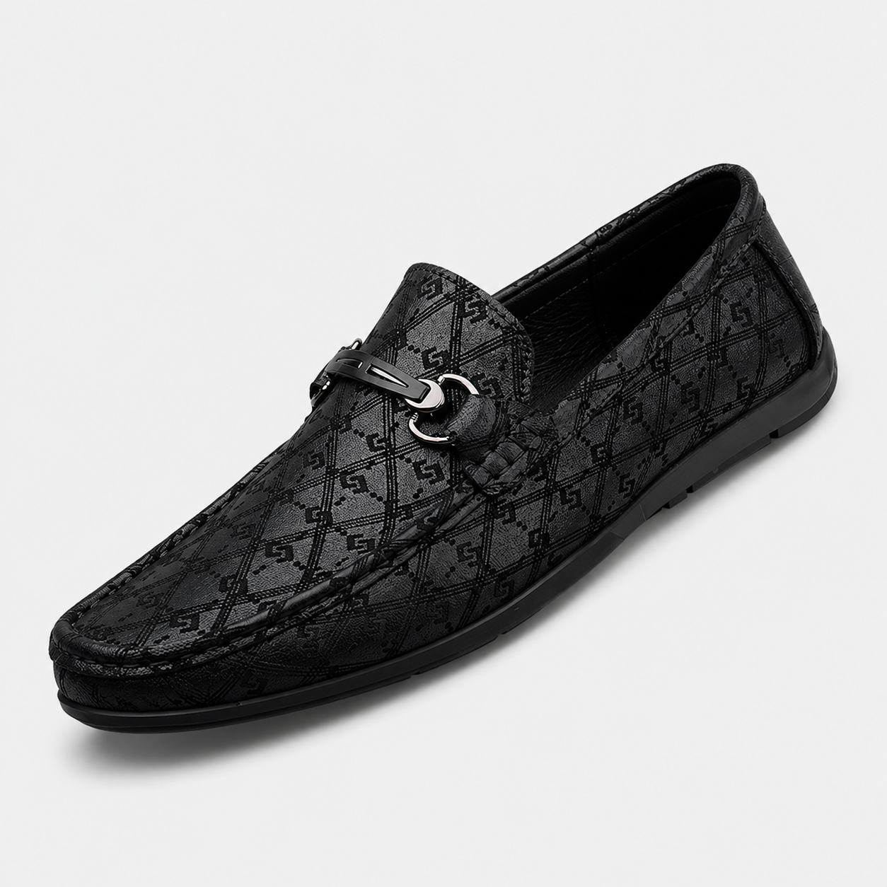 Mocassins En Cuir Noir Luxe Pour Homme