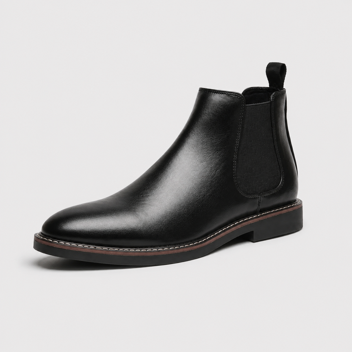 Chelsea Boots Homme Noires — Bottines Rétro Confortables Style British