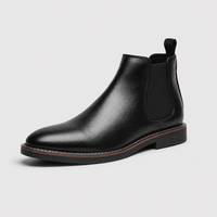 Chelsea Boots Homme Noires — Bottines Rétro Confortables Style British