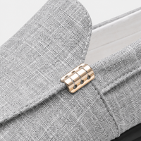 Mocassin Homme Gris Clair Confortable