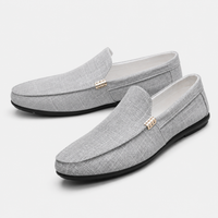 Mocassin Homme Gris Clair Confortable