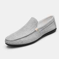 Mocassin Homme Gris Clair Confortable